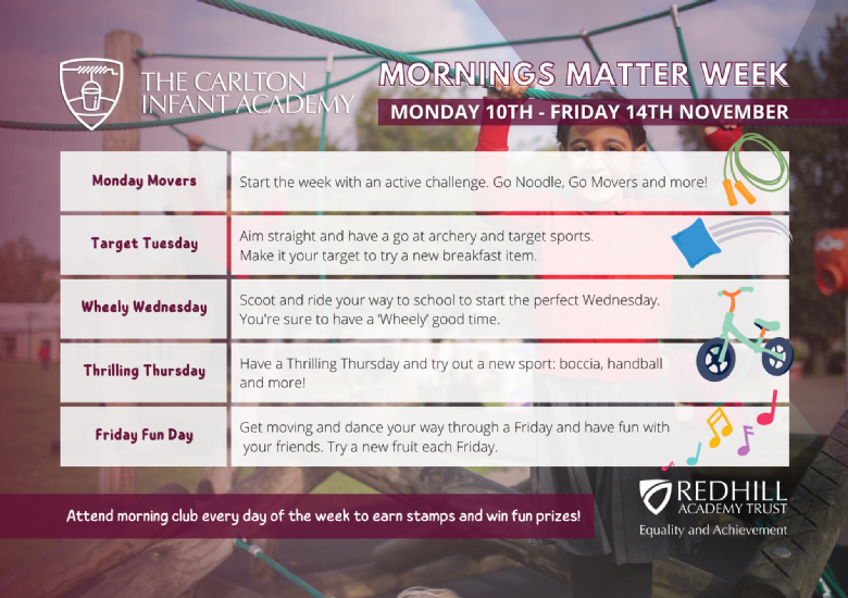Mornings Matter Flyer 10 Nov 2025 timetable